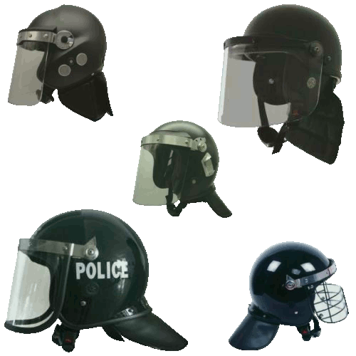 Riot helmets
