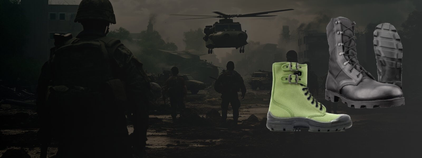 Military Combat Boots and Footwear